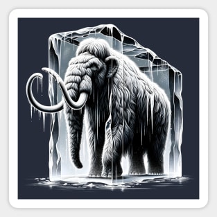 Prehistoric Freeze - Woolly Mammoth Ice Block Magnet